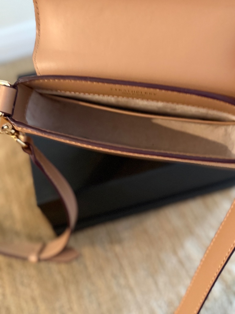 Strathberry Mini Bay Caramel Crossbody Leather Bag - Excellent Condition — image 7 of 8